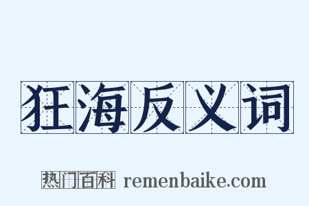 狂海反义词是什么意思的图片